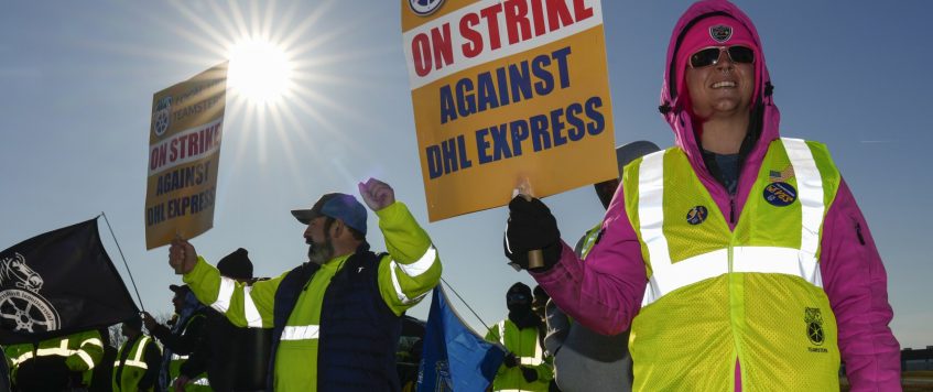 DHL Express Workers Extend Picket Lines Across US